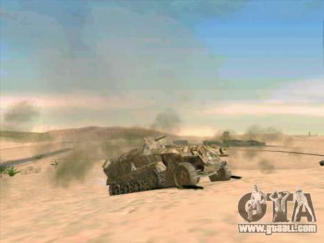 Sd Kfz 251 Desert Camouflage for GTA San Andreas