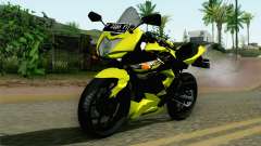 Kawasaki Ninja 250RR Mono Yellow for GTA San Andreas