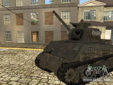 Tank M4 Sherman for GTA San Andreas