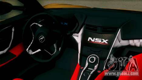 Acura NSX 2016 v1.0 SA Plate for GTA San Andreas