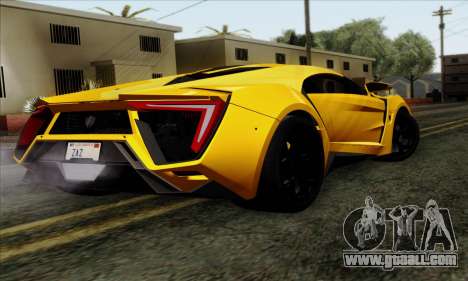 Lykan Hypersport 2014 Livery Pack 2 for GTA San Andreas