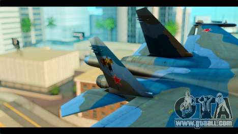 SU-34 Fullback Russian Air Force Camo Blue for GTA San Andreas