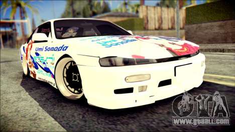 Nissan Silvia S14 Umi Sonoda Paintjob Itasha for GTA San Andreas