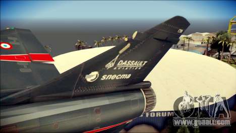 Dassault Mirage 2000-10 Black for GTA San Andreas