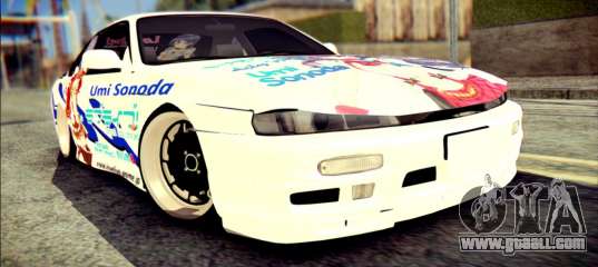 Nissan Silvia S14 Umi Sonoda Paintjob Itasha for GTA San Andreas