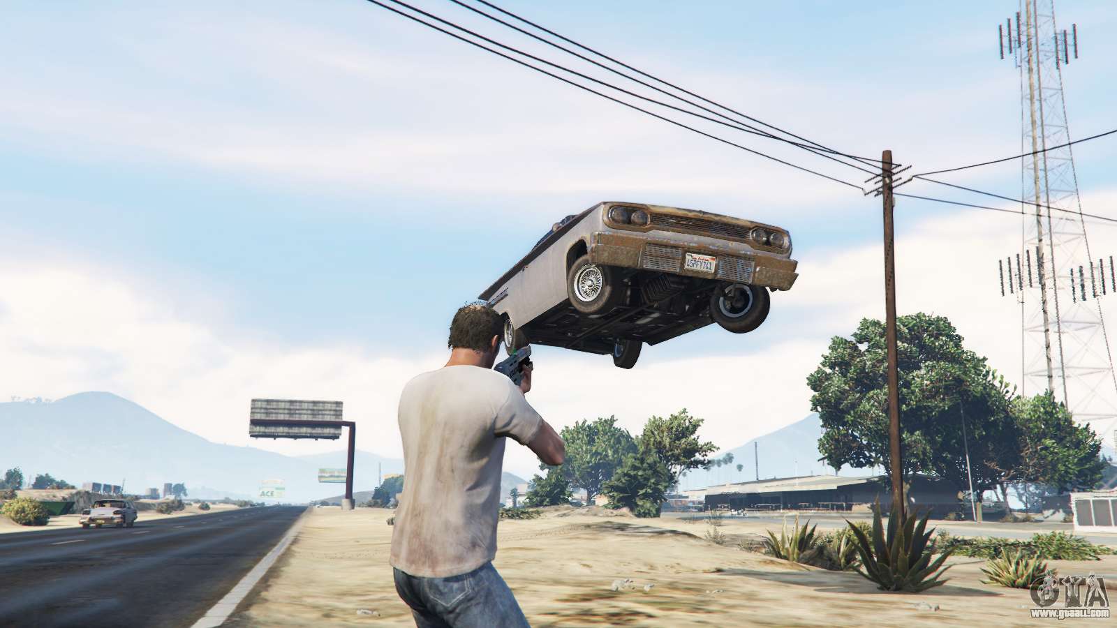 GTA 5 PC Mod Lets You Throw Cars Around With a Gravity Gun