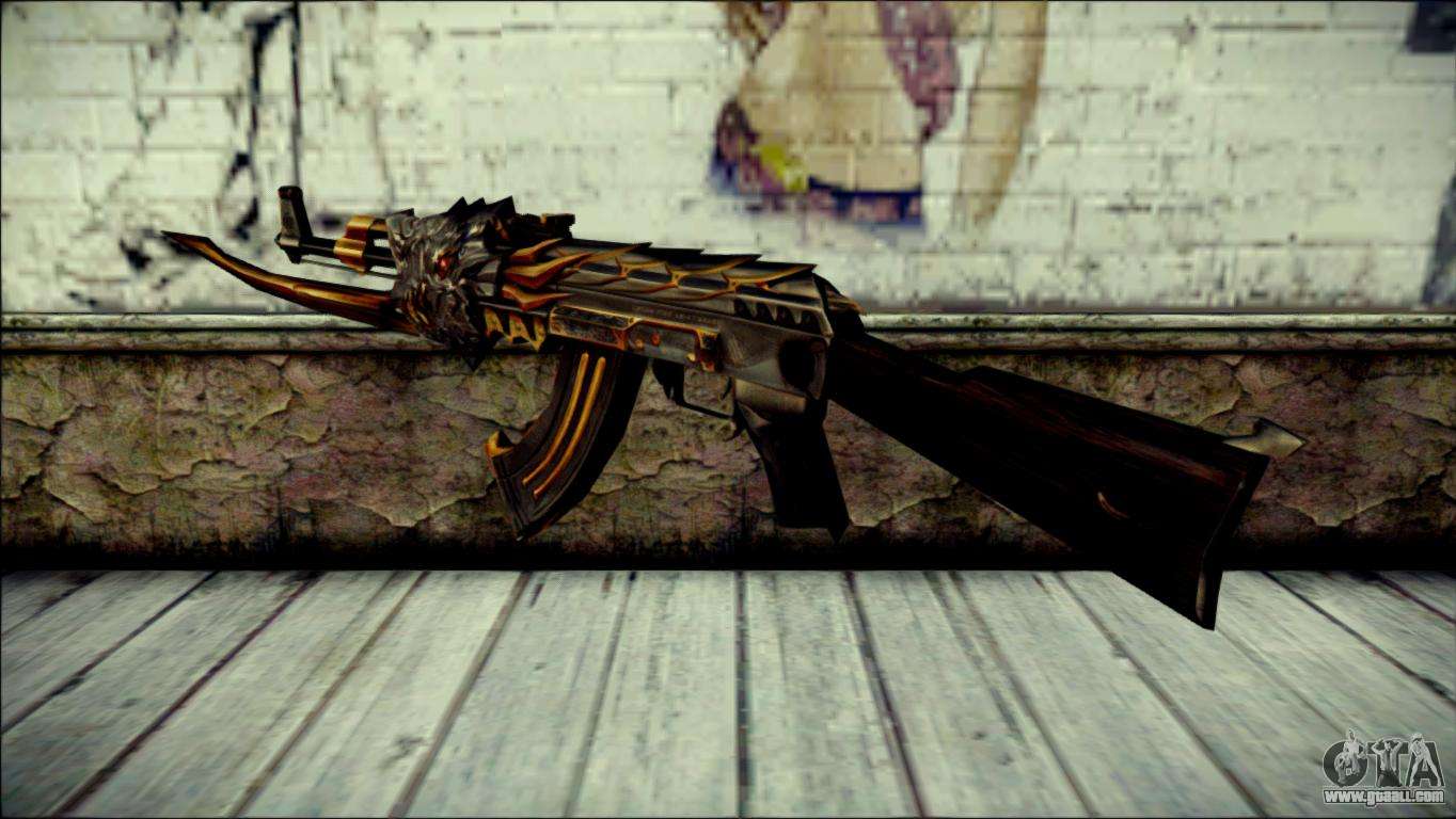 AK-47 Inferno for GTA San Andreas
