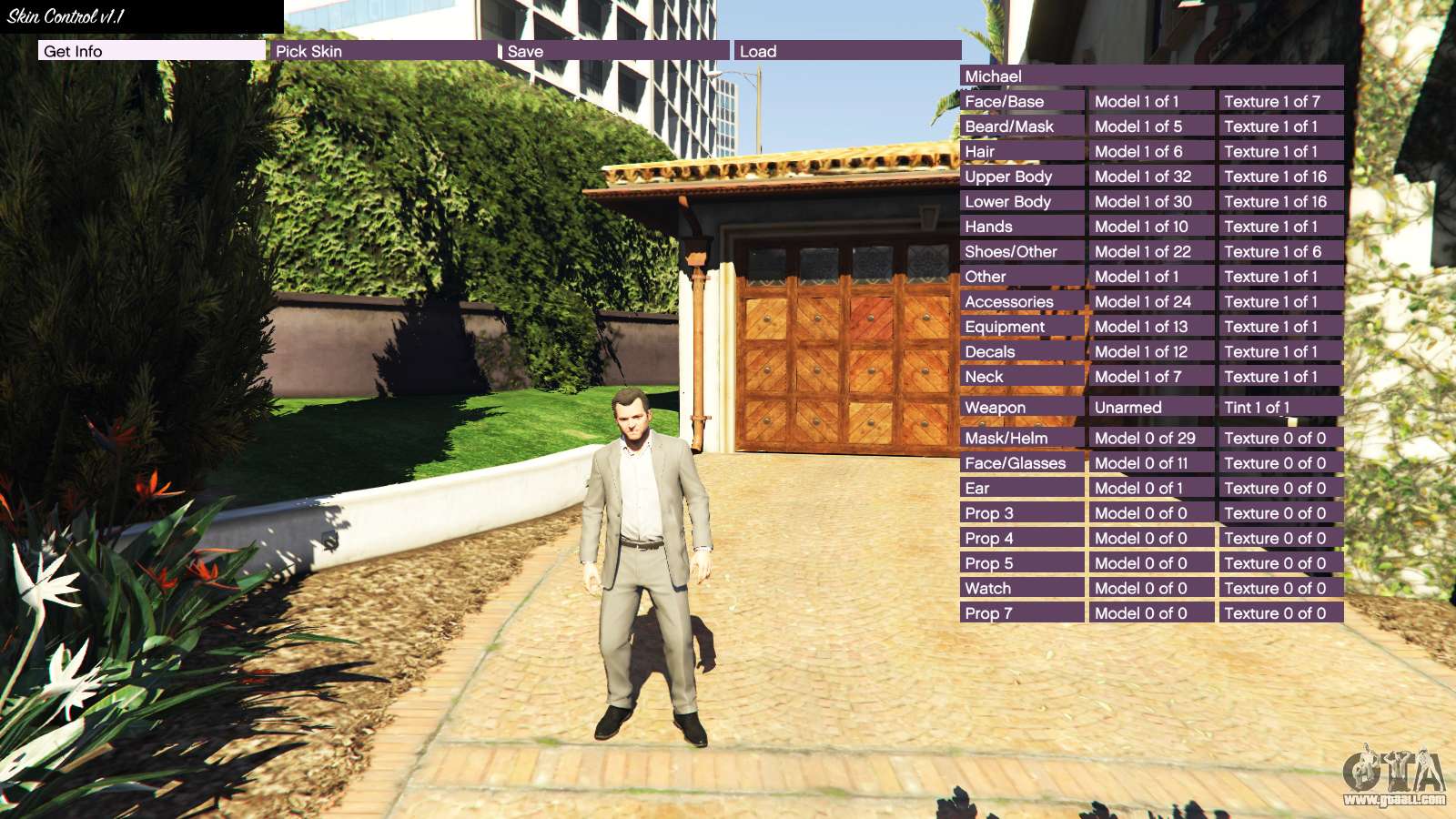  Skin  Control  v1 1 for GTA  5 