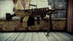 Gold M60 with Custom GTA 5 Icon for GTA San Andreas