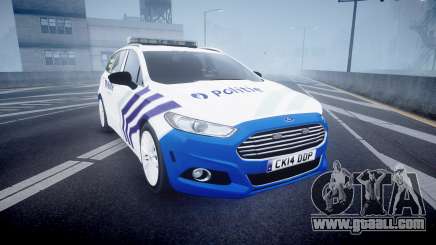 Ford Fusion Estate Belgian Police [ELS] Dog Unit for GTA 4