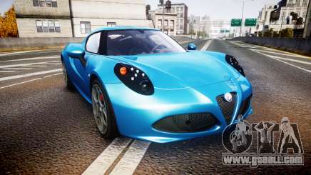 Alfa Romeo 4C 2014 HD Textures for GTA 4