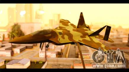 F-22 Raptor Desert Camouflage for GTA San Andreas