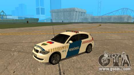 BMW 120i E87 Hungarian Police for GTA San Andreas