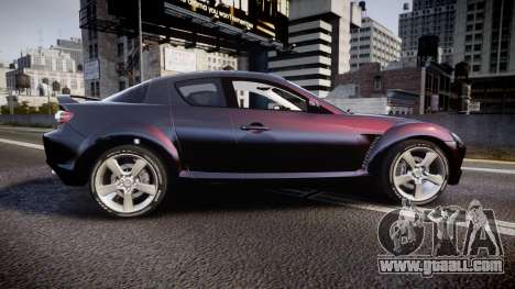 Mazda RX-8 2006 v3.2 Pirelli tires for GTA 4