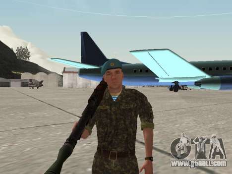 The airborne soldier of Ukraine for GTA San Andreas