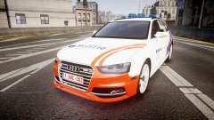 Audi S4 Avant Belgian Police [ELS] orange for GTA 4