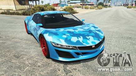 Dinka Jester (Racecar) Camo Blue for GTA 5