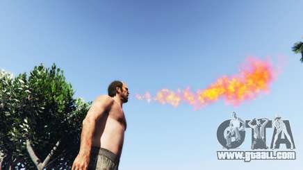 Fire-breathing v2.0 for GTA 5