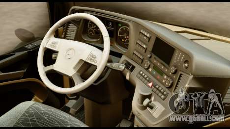 Mercedes-Benz Actros MP4 4x2 Standart Interior for GTA San Andreas