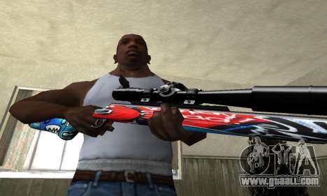 Red Shark Sniper Rifle for GTA San Andreas