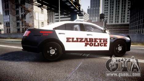 Ford Taurus 2010 Elizabeth Police [ELS] for GTA 4