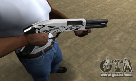 Mini White Shotgun for GTA San Andreas