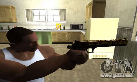 Yellow Jungle Deagle for GTA San Andreas