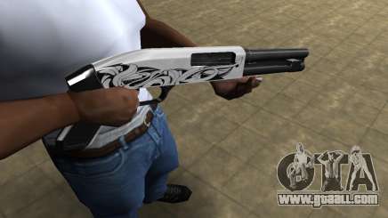 Mini White Shotgun for GTA San Andreas