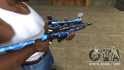 Blue Limers Sniper Rifle for GTA San Andreas