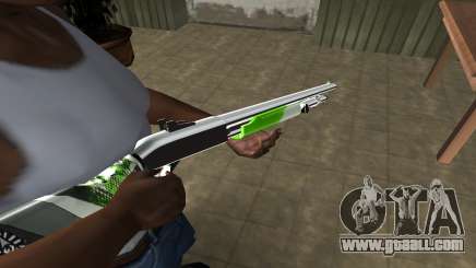 Green Lines Shotgun for GTA San Andreas