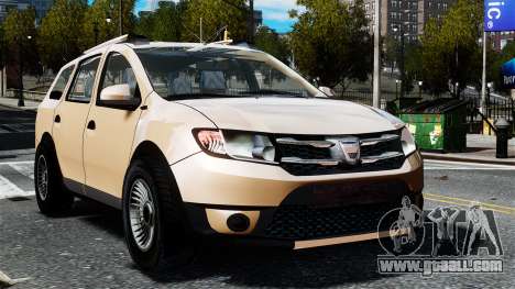 Dacia Logan MCV Stepway 2014 for GTA 4