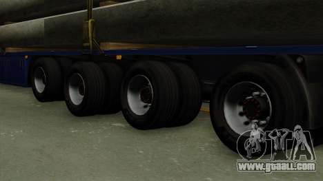 Flatbed3 Blue for GTA San Andreas