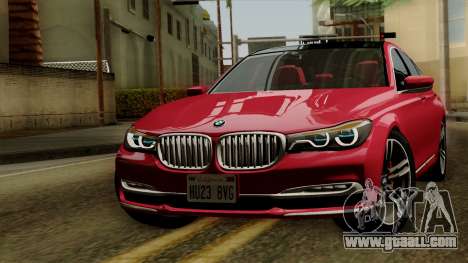 BMW 7 2015 for GTA San Andreas