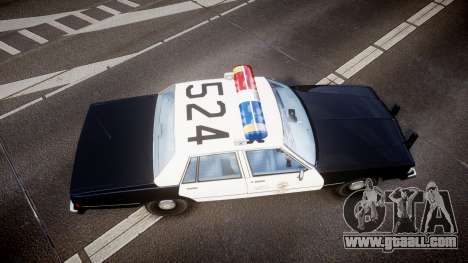 Chevrolet Caprice 1989 LAPD [ELS] for GTA 4