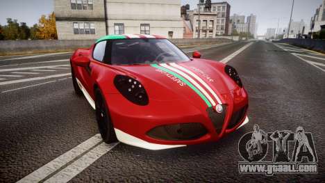 Alfa Romeo 4C 2014 SBK Safety Car for GTA 4
