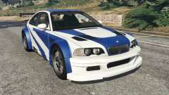 BMW M3 GTR E46 Most Wanted v1.3 for GTA 5