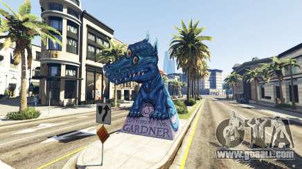 Statue Dragon Ilusion for GTA 5