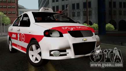 Chevrolet Aveo Taxi Poza Rica for GTA San Andreas