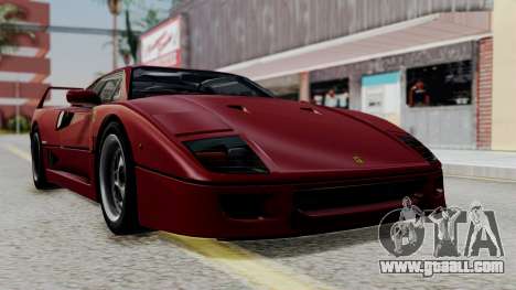Ferrari F40 1987 with Up Lights IVF for GTA San Andreas