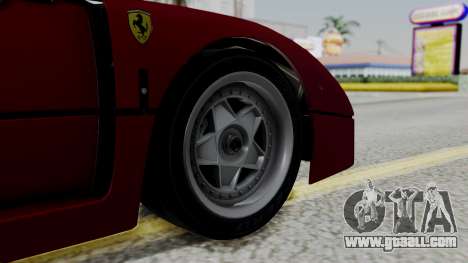 Ferrari F40 1987 with Up Lights IVF for GTA San Andreas