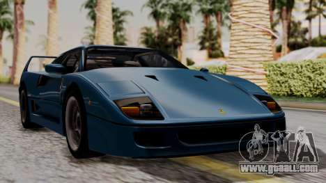 Ferrari F40 1987 with Up without Bonnet HQLM for GTA San Andreas