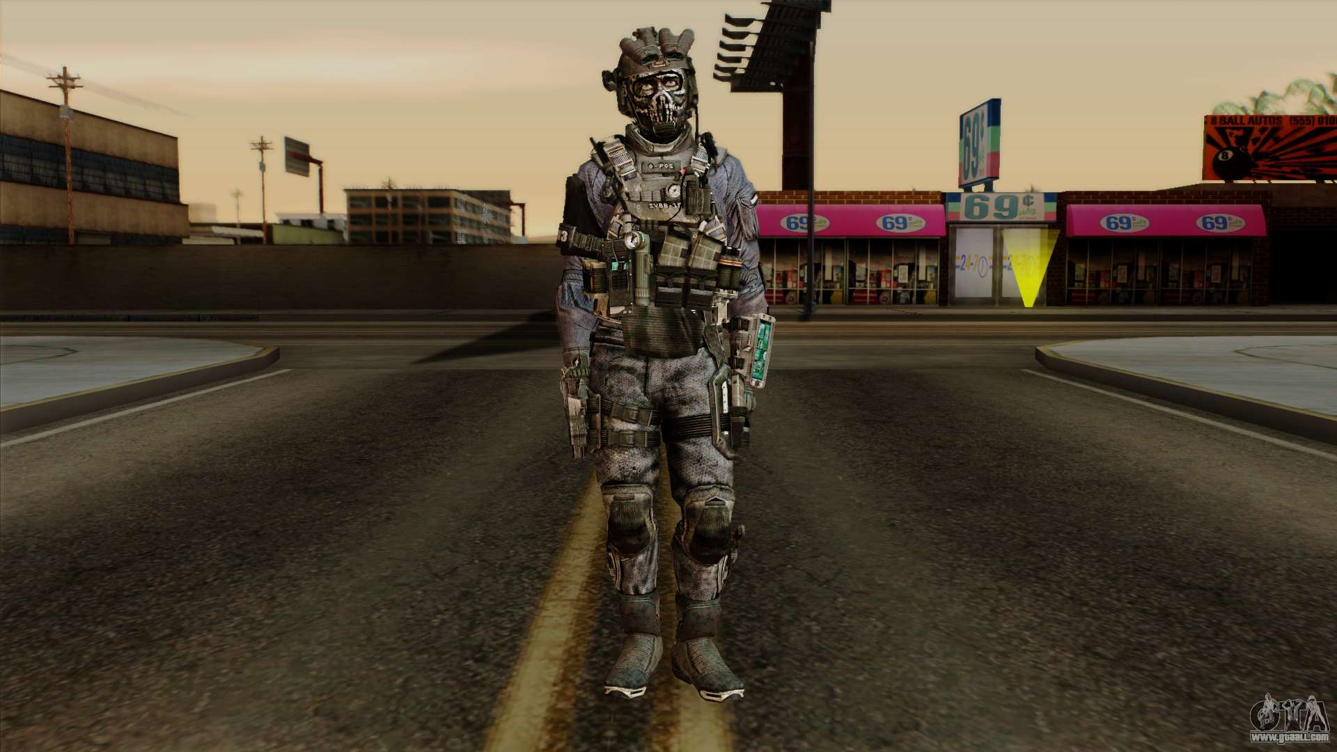 Download Skin from Call of Duty: Ghosts for GTA San Andreas (iOS, Android)