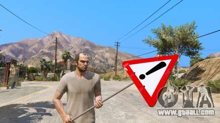 Road sign for GTA 5