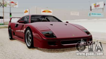 Ferrari F40 1987 without Up Lights IVF for GTA San Andreas
