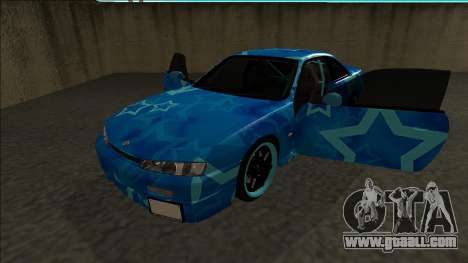 Nissan Silvia S14 Drift Blue Star for GTA San Andreas