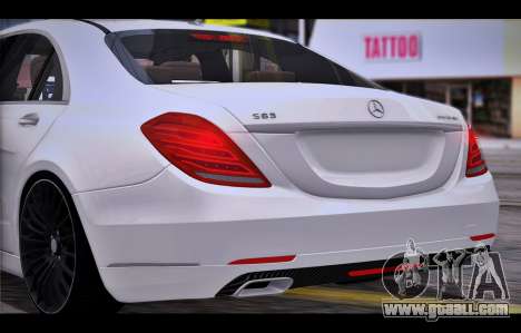 Mercedes Benz S63 W222 Quality Items for GTA San Andreas