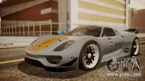 Porsche 918 RSR for GTA San Andreas