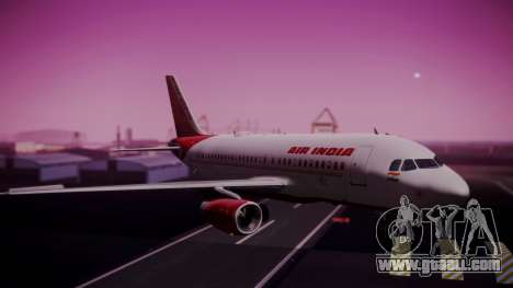 Airbus A319-100 Air India for GTA San Andreas
