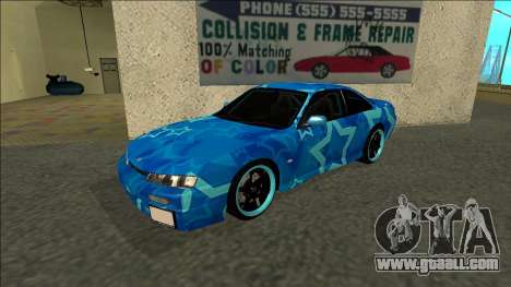 Nissan Silvia S14 Drift Blue Star for GTA San Andreas