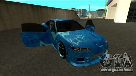 Nissan Silvia S15 Drift Blue Star for GTA San Andreas